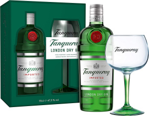 Tanqueray London Dry Gin + 1 Glass GiftPack photo