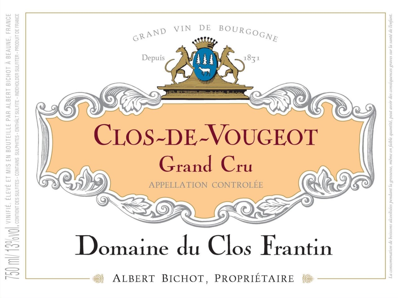 Albert Bichot Domaine du Clos Frantin Clos de Vougeot Grand Cru photo 2