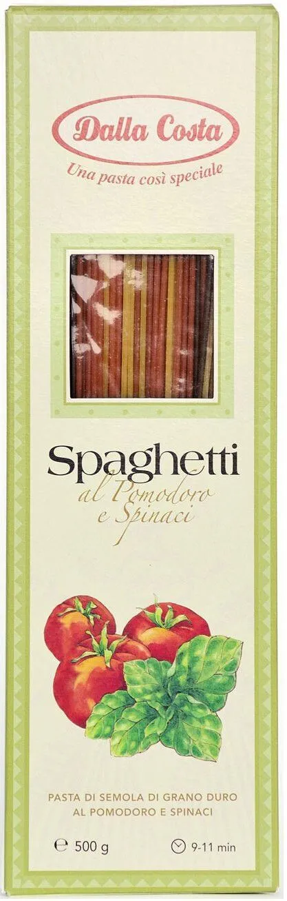 Dalla costa spaghetti al pomodoro spinaci 500 гр. photo 1