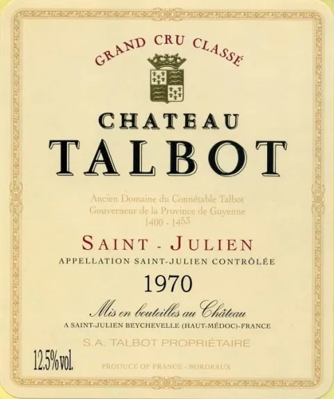 Chateau Talbot, St-Julien AOC 4-me Grand Cru Classe photo 2