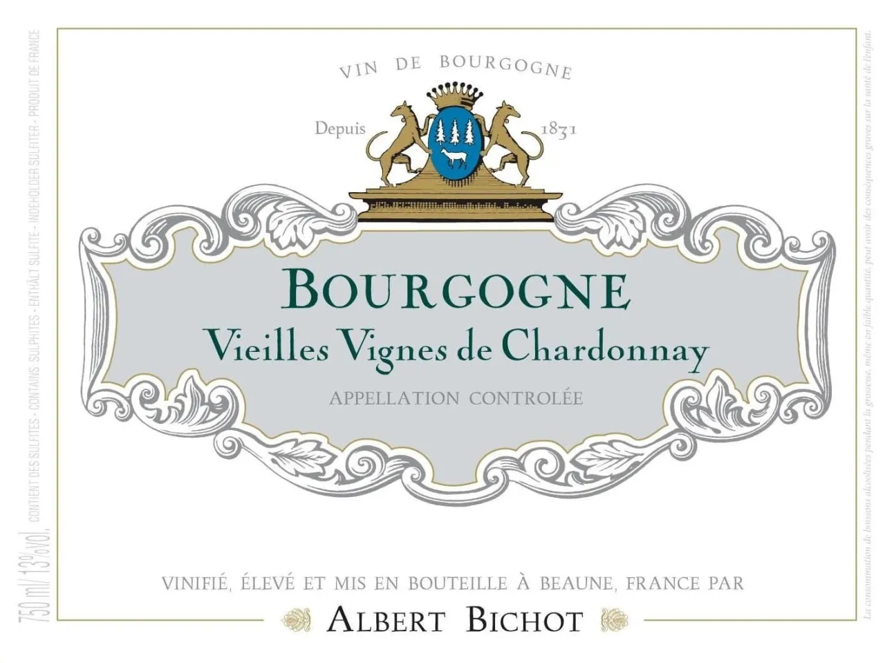 Albert Bichot Bourgogne Chardonnay (Vieilles Vignes), 375 мл. photo 2