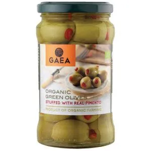 Gaea green olives stuffed with real pimento photo